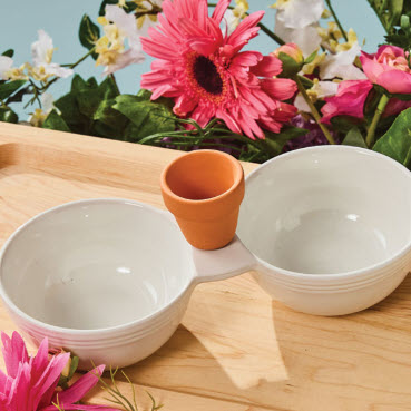 Nora Fleming Double Dipper Bowl | In Stock at Turnmeyers