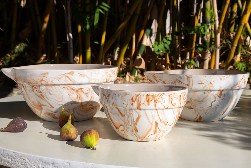 Marbled Terra Mixing Bowls - Set of 3