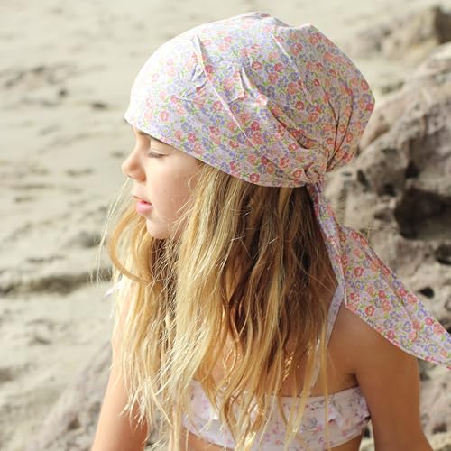 Peppercorn Kids Girls Pre-tied Hair Bandana Head Scarf - Kids Age 3-8 Y- Country Floral