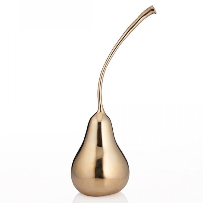 Pear Sculpture Gold