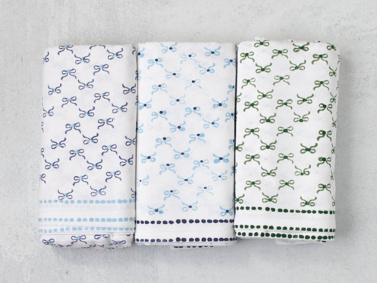Table Throw - Bow, Navy & Uniform Blue