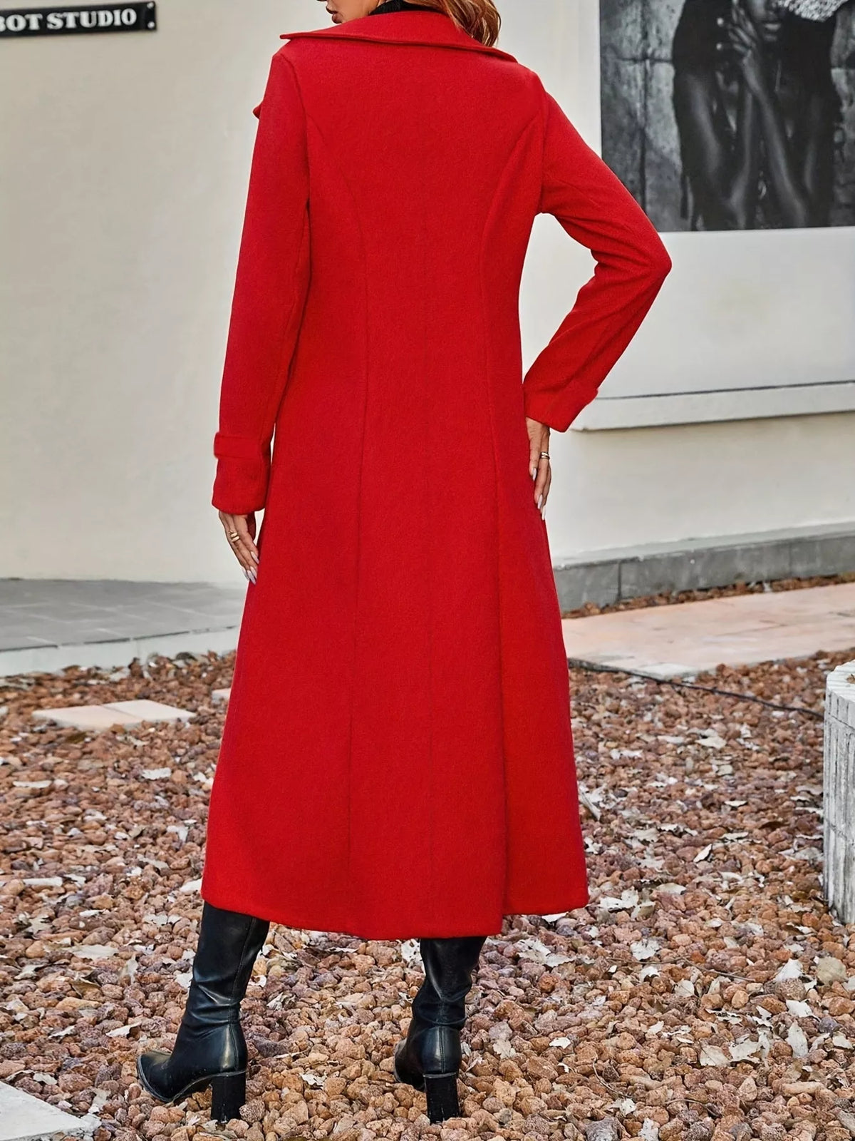 Classic Double-Breasted Longline Coat