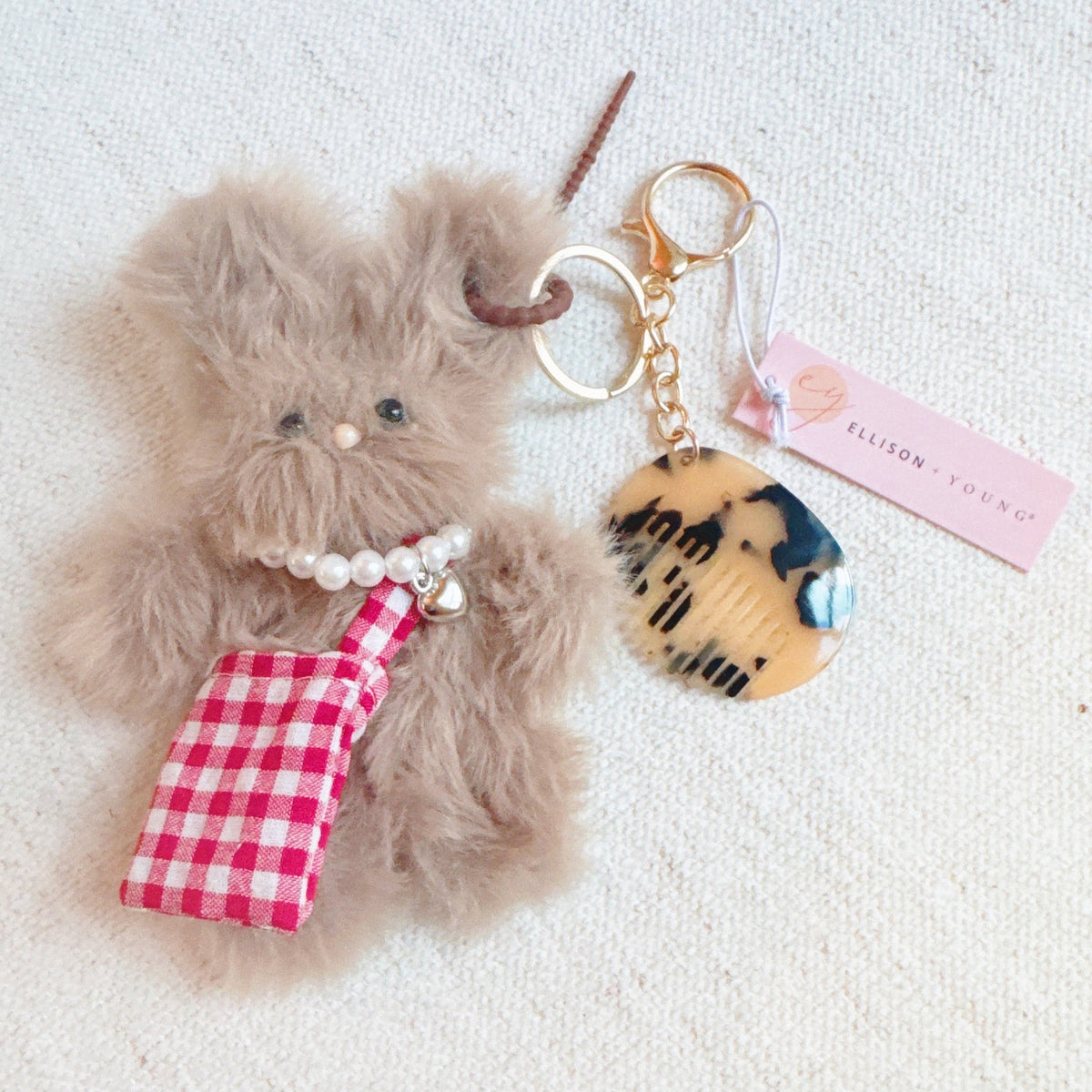 Brush My Rabbit Bag Charm
