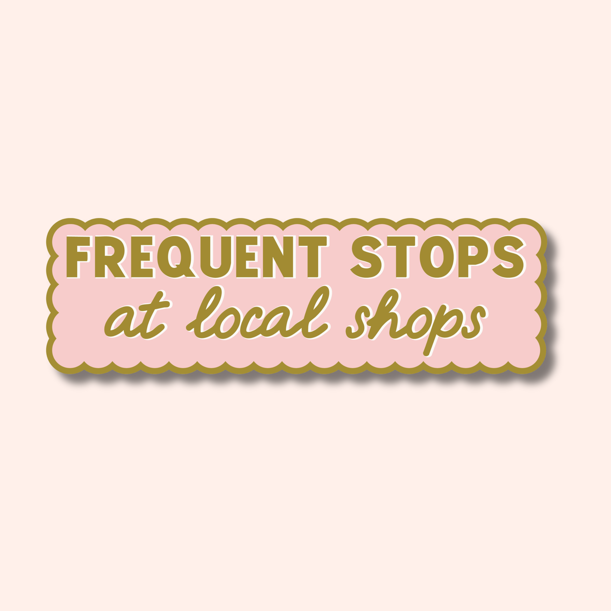 Local Shops Car Magnet
