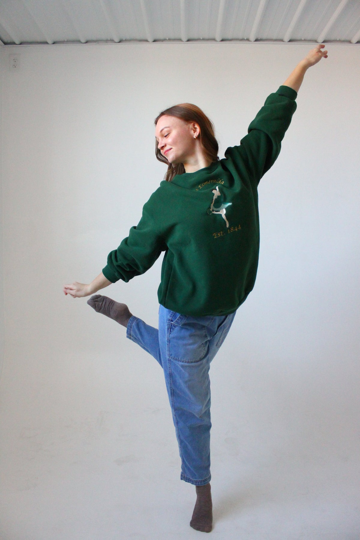 La Esmeralda Variation Oversized Crewneck Sweater
