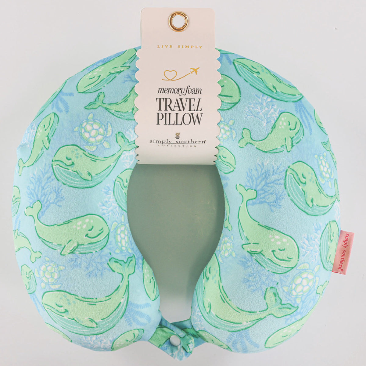 Simply Southern® Travel Pillow: Whale