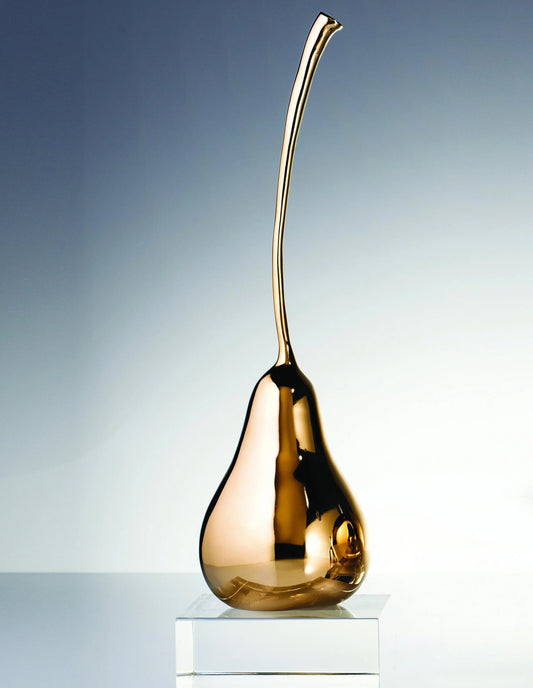 Pear Sculpture Gold