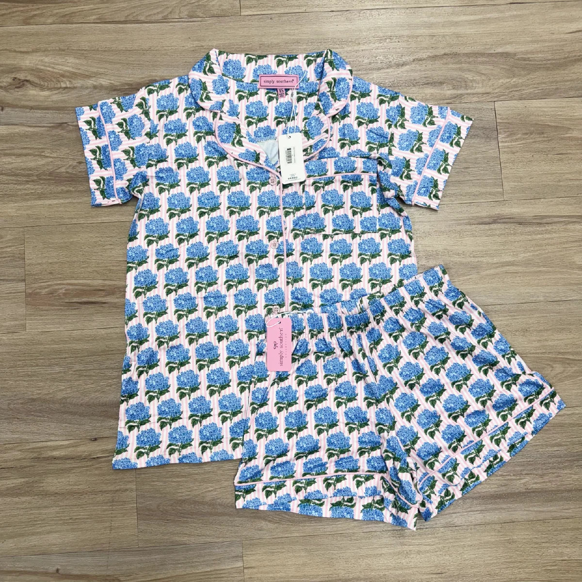 Simply Southern® Youth Hydrangea Pajama Set
