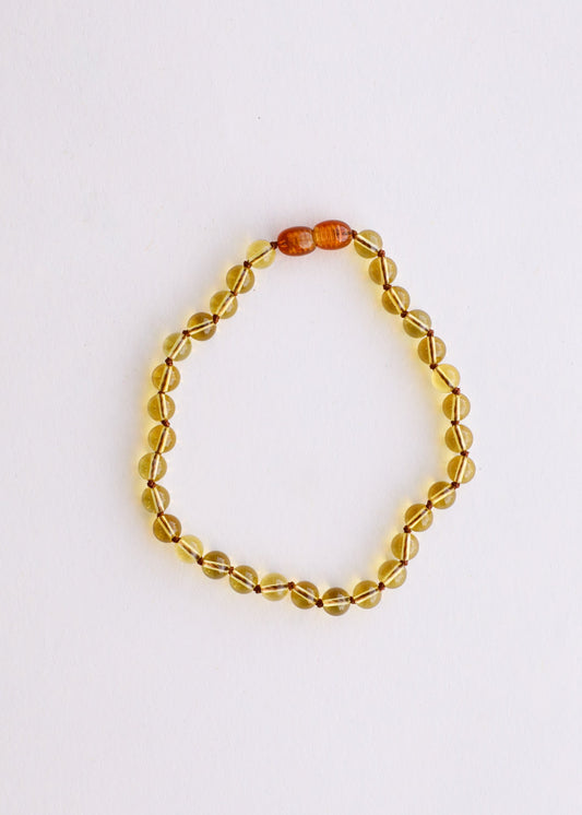 Looped citrine gemstone beaded bracelet/anklet, golden beads with orange spacer beads