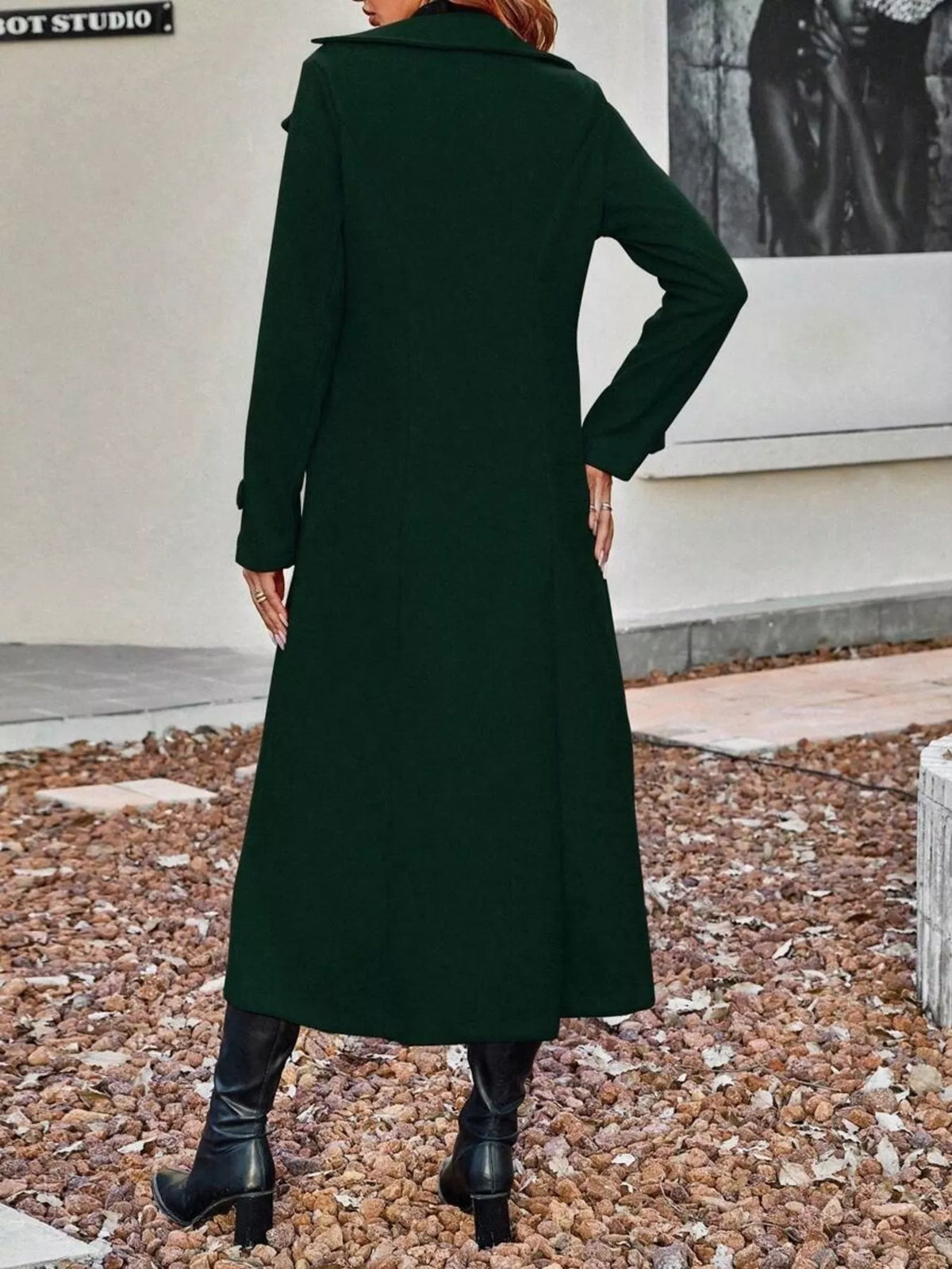 Classic Double-Breasted Longline Coat