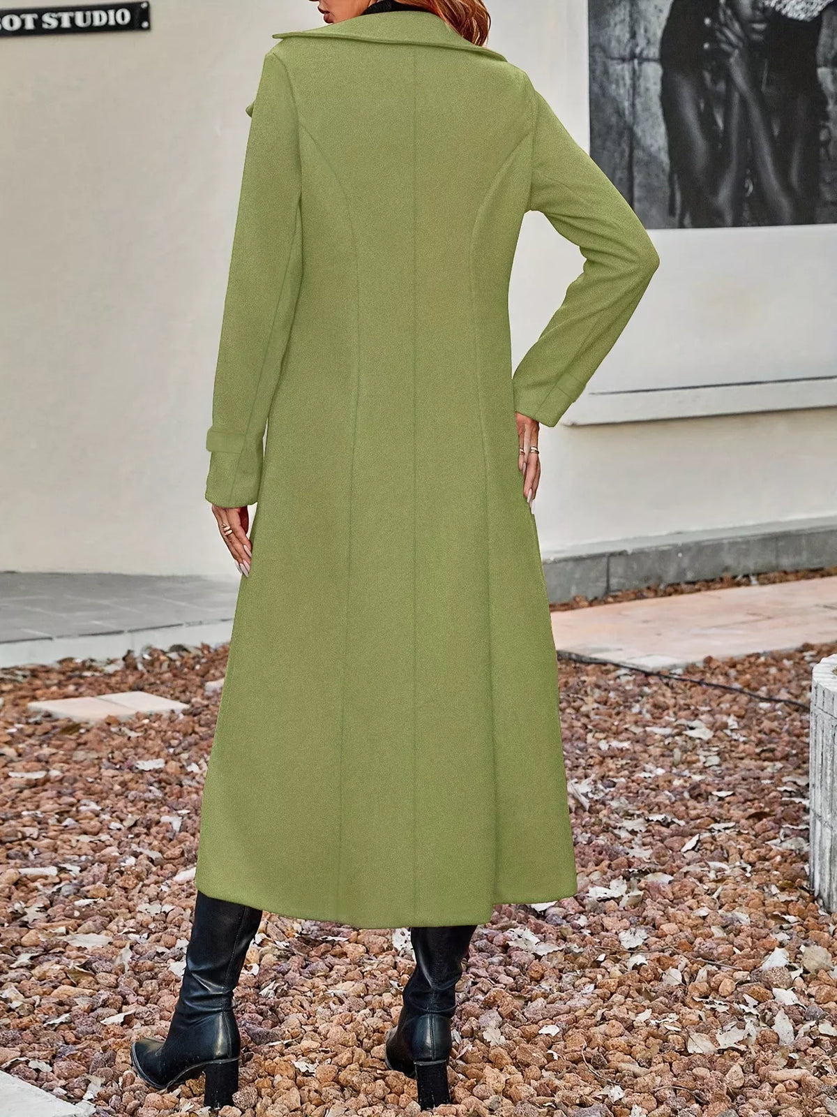 Classic Double-Breasted Longline Coat
