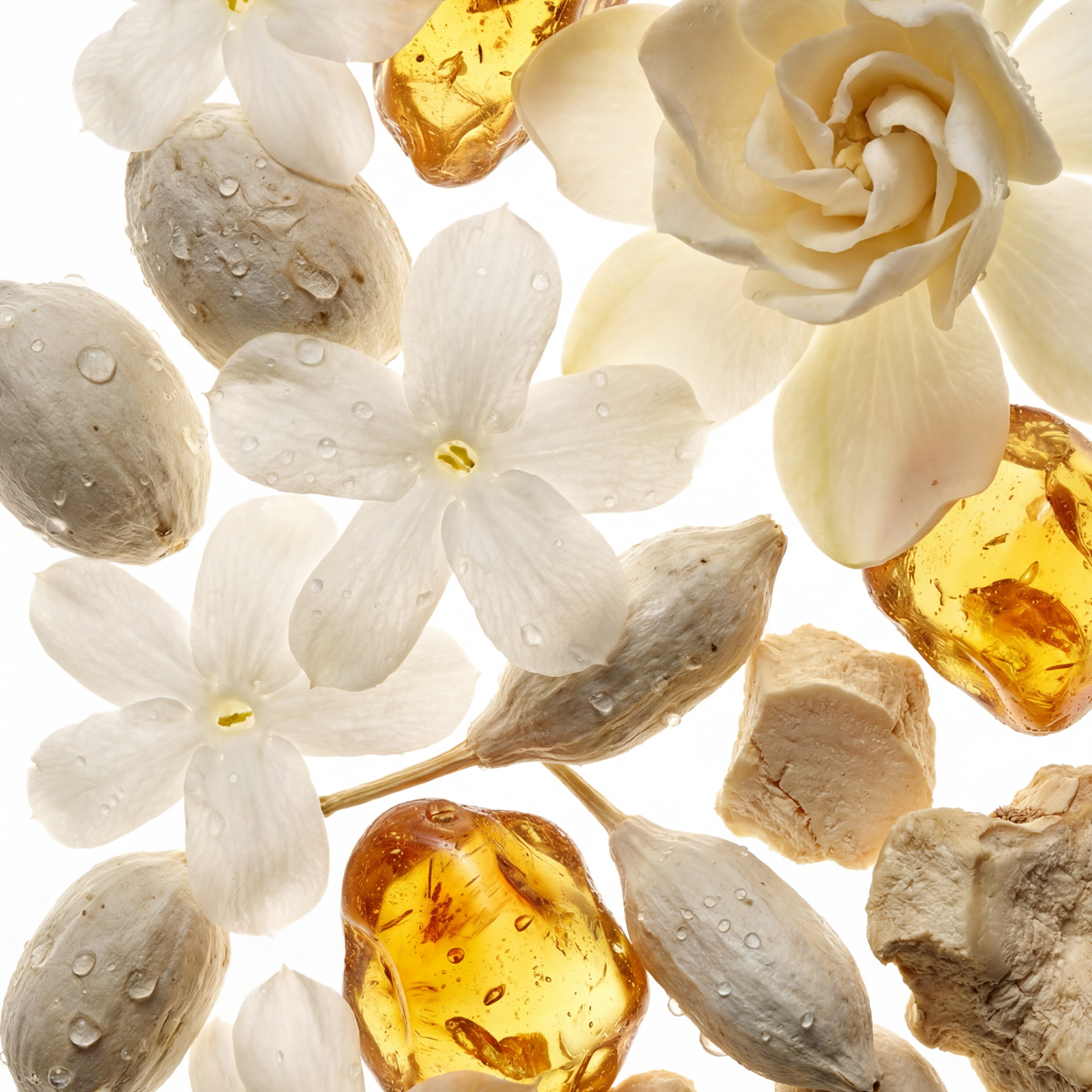 Marine floral eau de parfum fragrance notes: white flowers and amber pieces