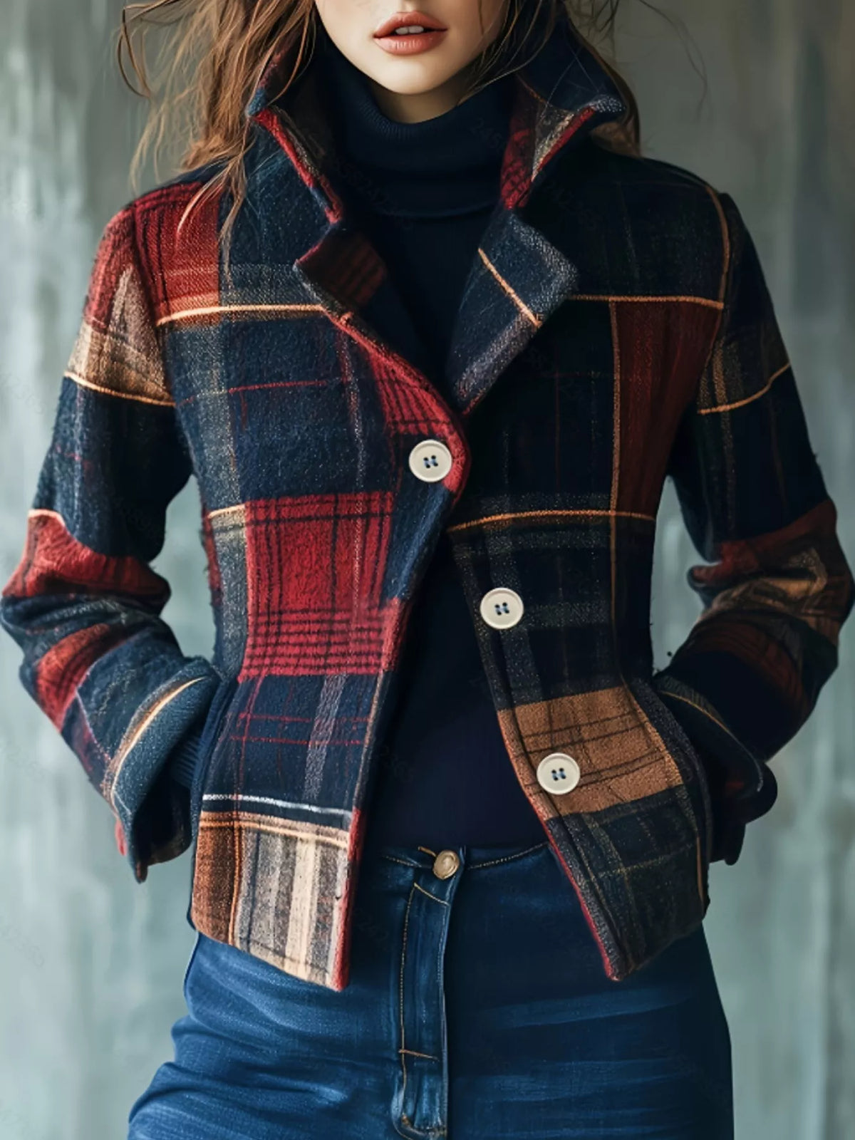 Vintage Plaid Jacket