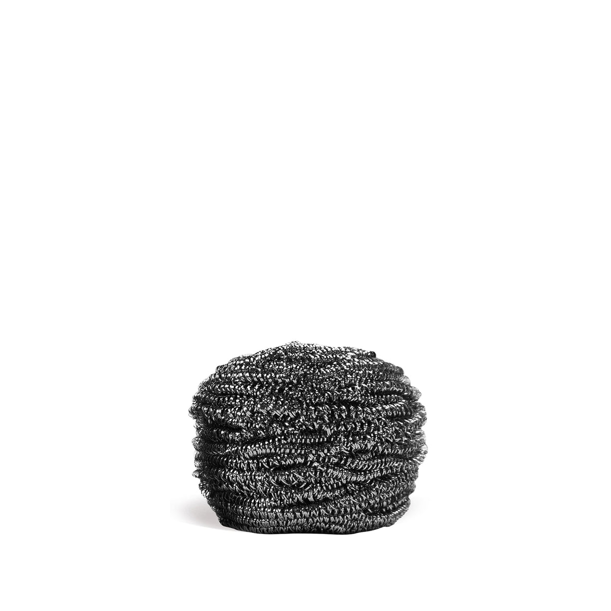 Dark gray textured scrubber ball
