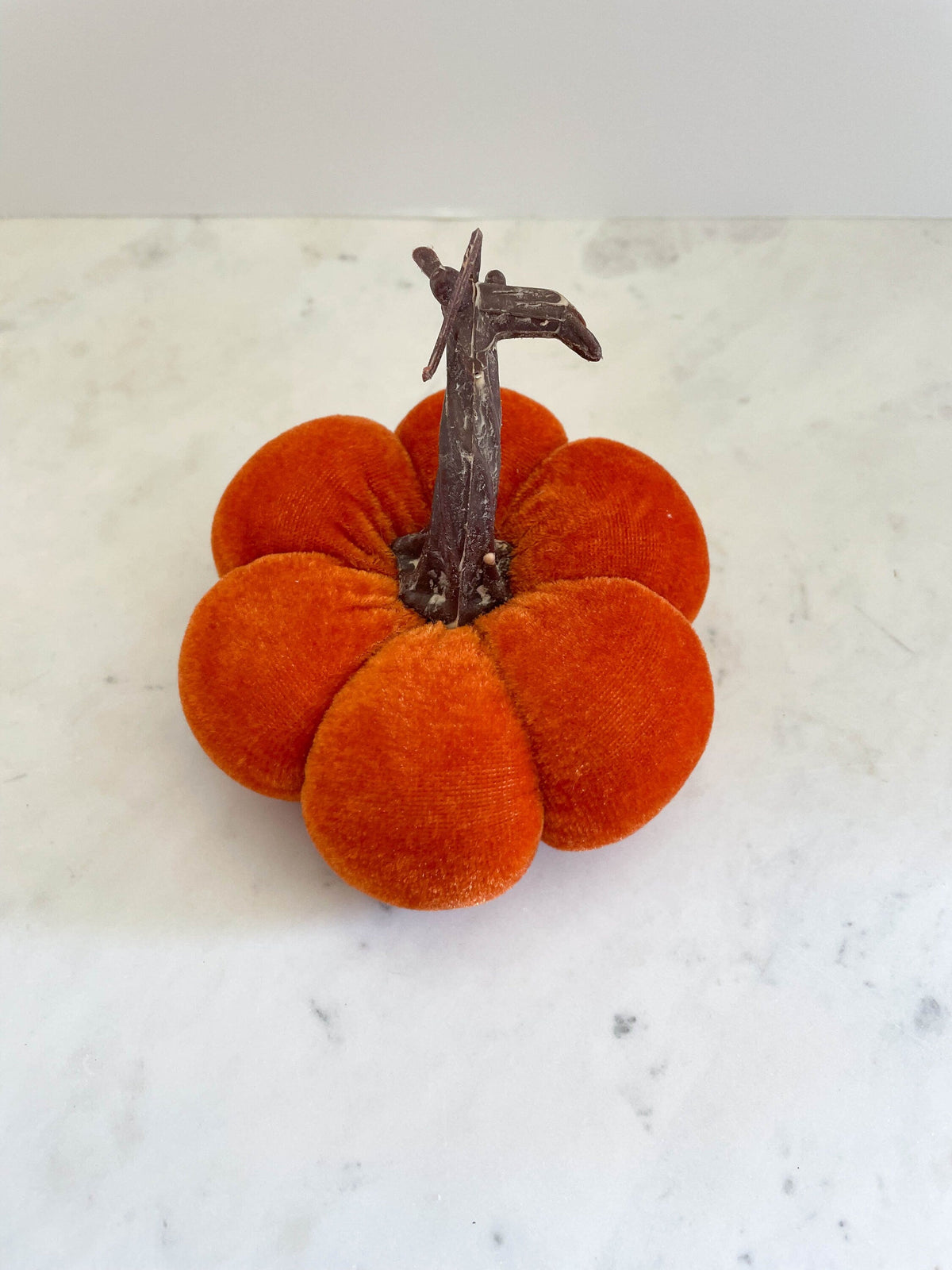 3" Velvet Pumpkin
