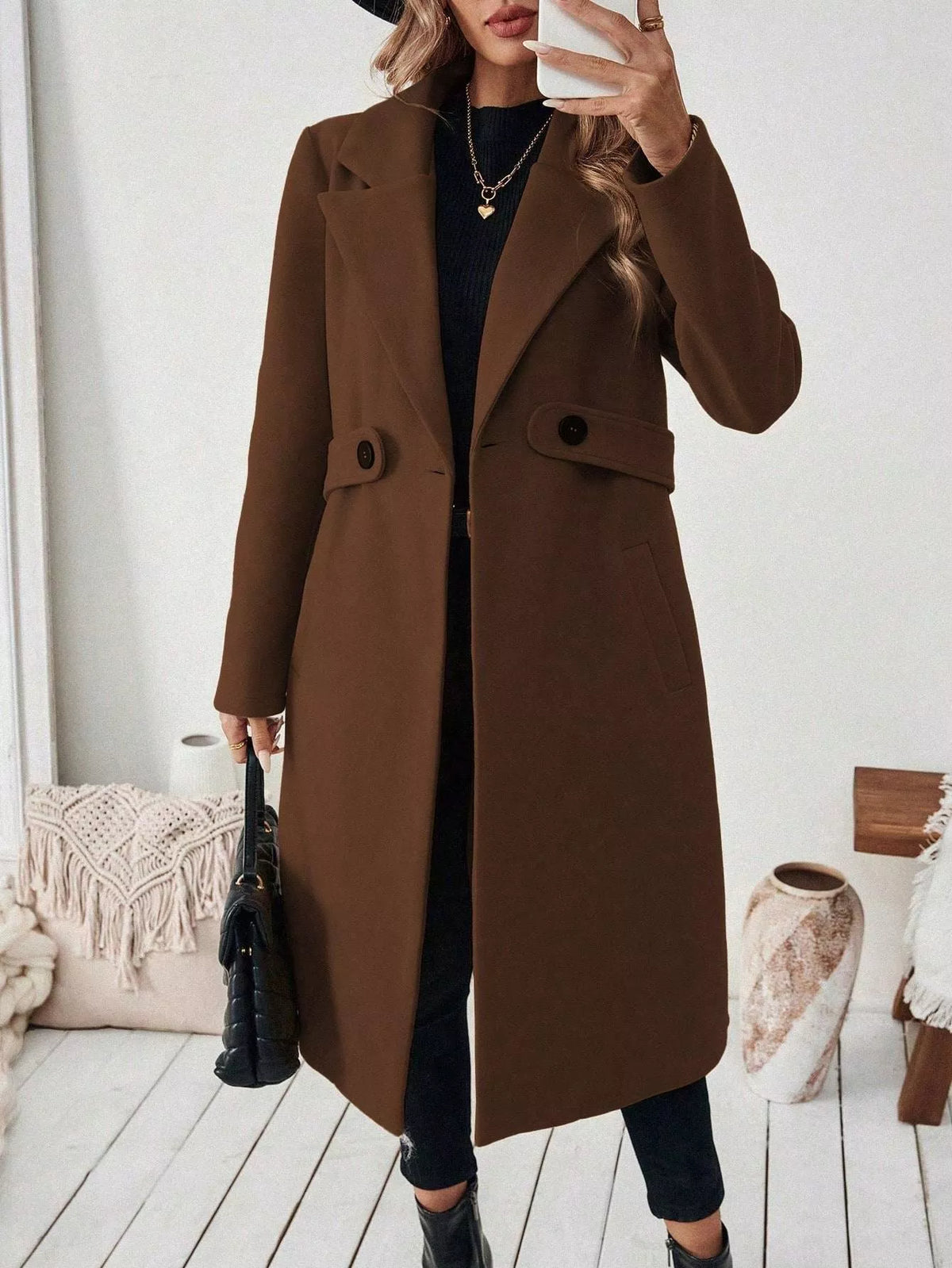 The Essential Single-Button Longline Coat