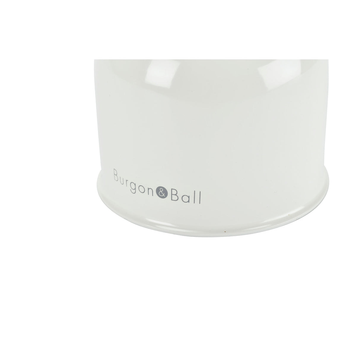 Stone-colored indoor plant mister bottle with Burgon & Ball logo