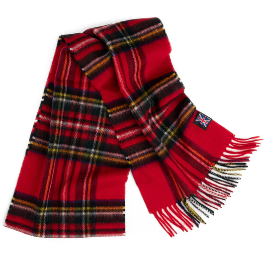 Prince of Scots Merino Lambswool Tartan Scarf (Royal Stewart)