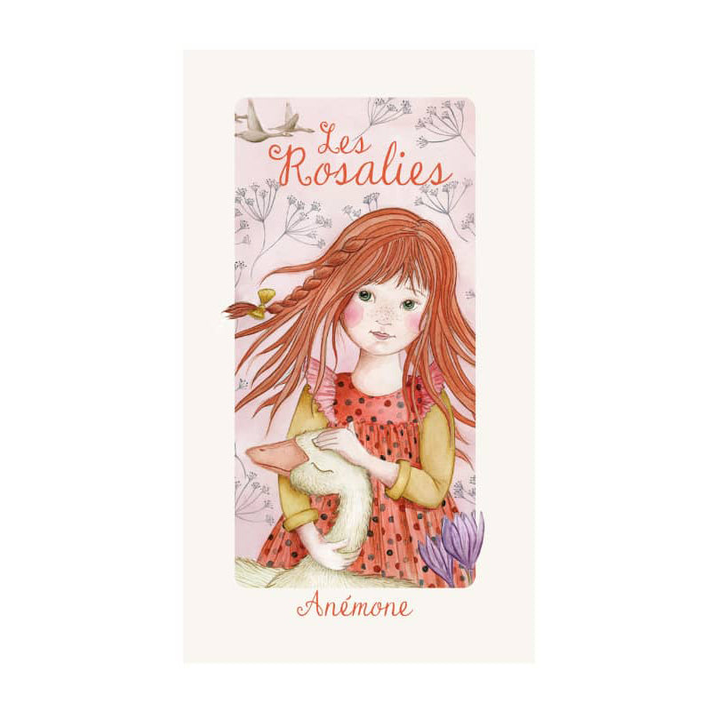 Anemone doll packaging card with illustrated artwork and the doll's name