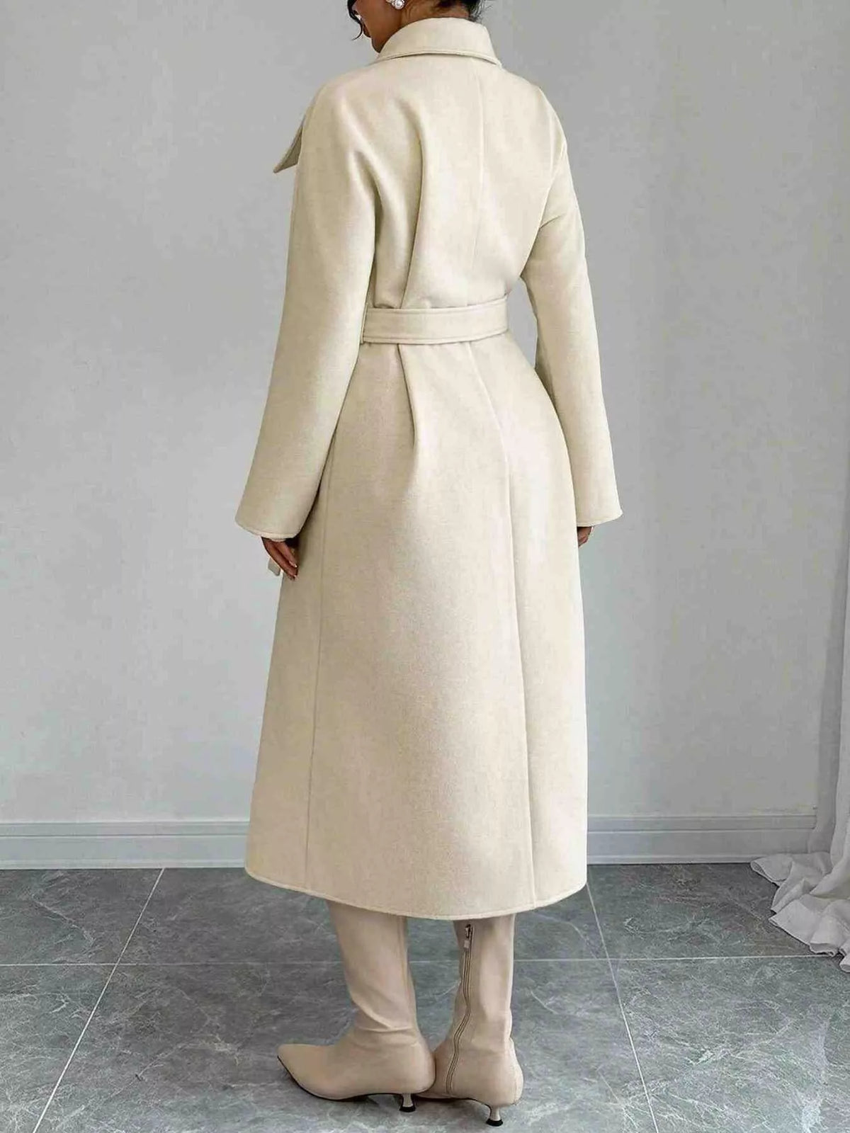 Classic Double-Breasted Longline Coat