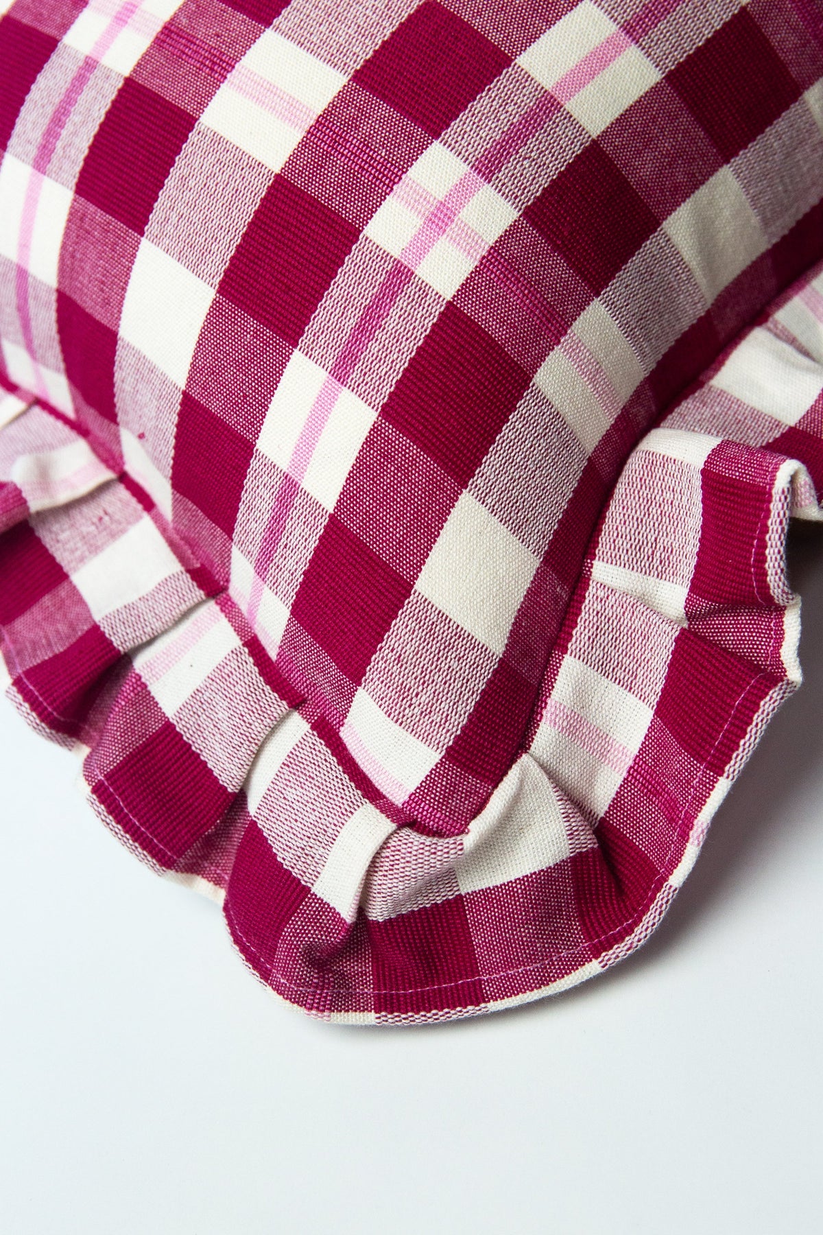 Archive NY Abigaill Plaid Ruffle Pillow