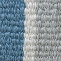 Woven blue and white striped fabric texture