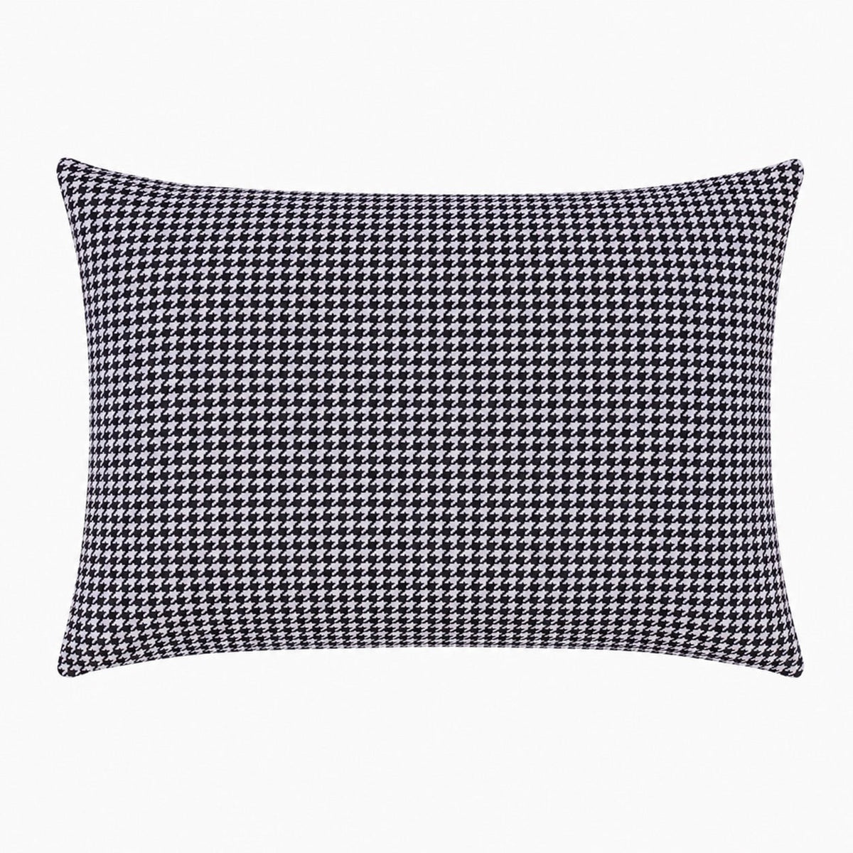 Standard pillow case cover with black and white houndstooth pattern