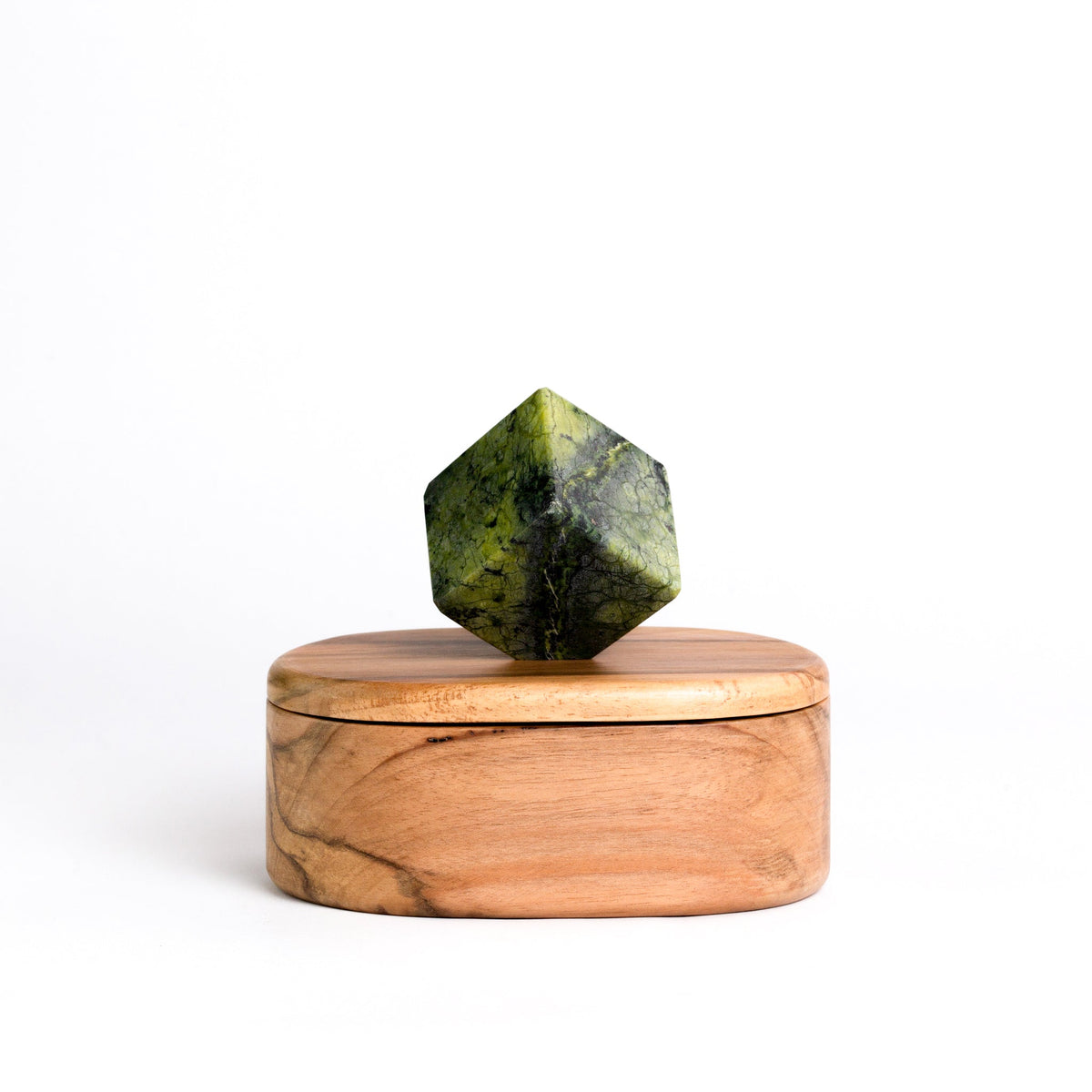 Oval Jewel Box - Serpentine