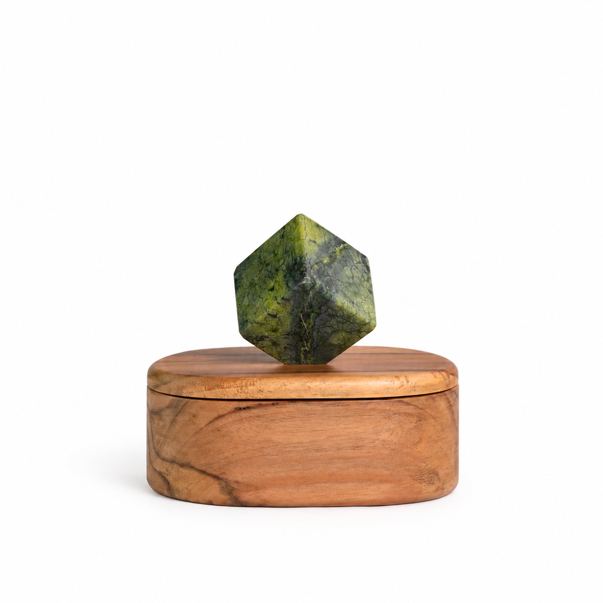 Oval Jewel Box - Serpentine