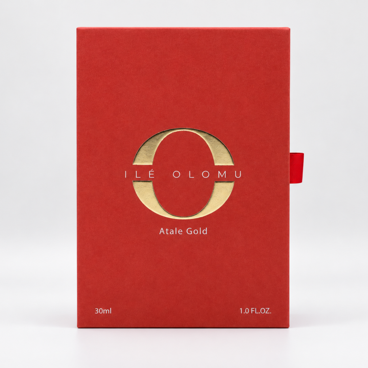 Red Atalẹ Gold box with gold logo and 30 ml, 1.0 fl oz text