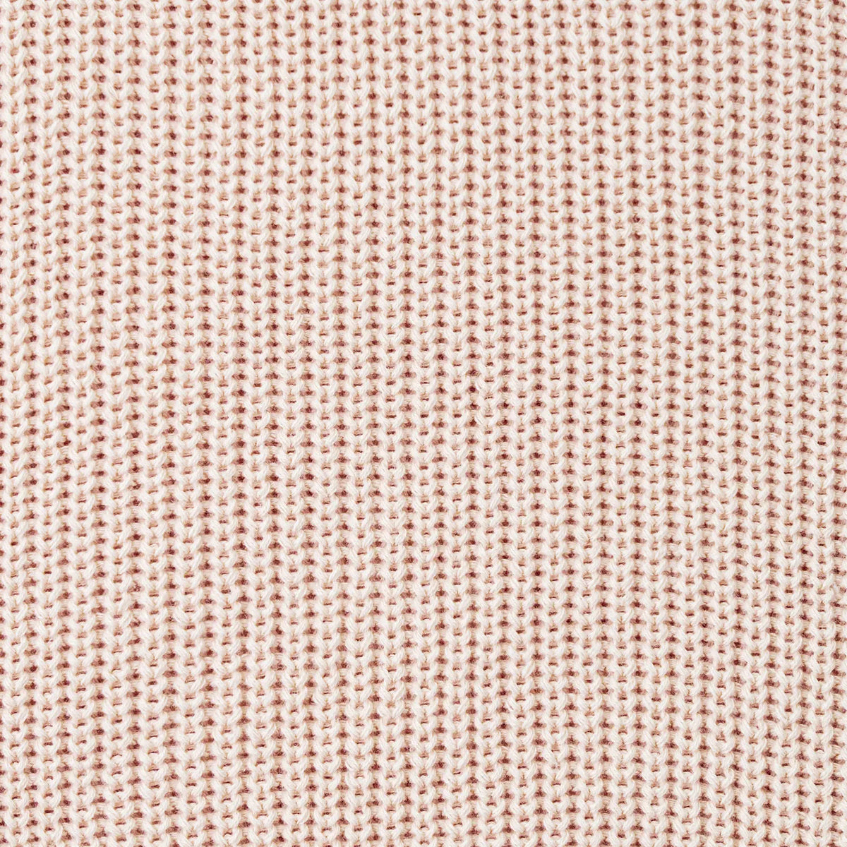 Beige speckled knit fabric swatch for baby sweater