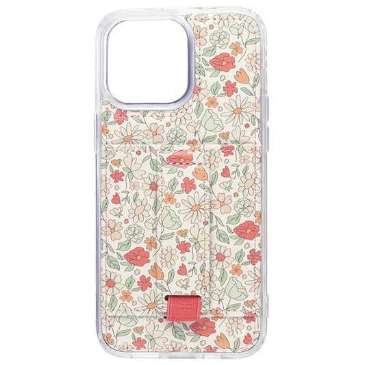 Blossom Bliss floral phone case with clear back and pastel blossom pattern