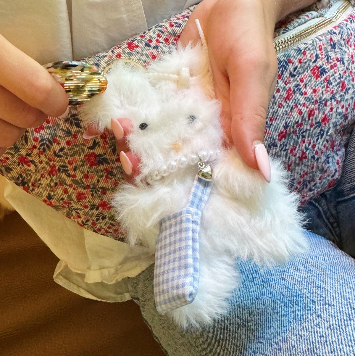 Brush My Rabbit Bag Charm