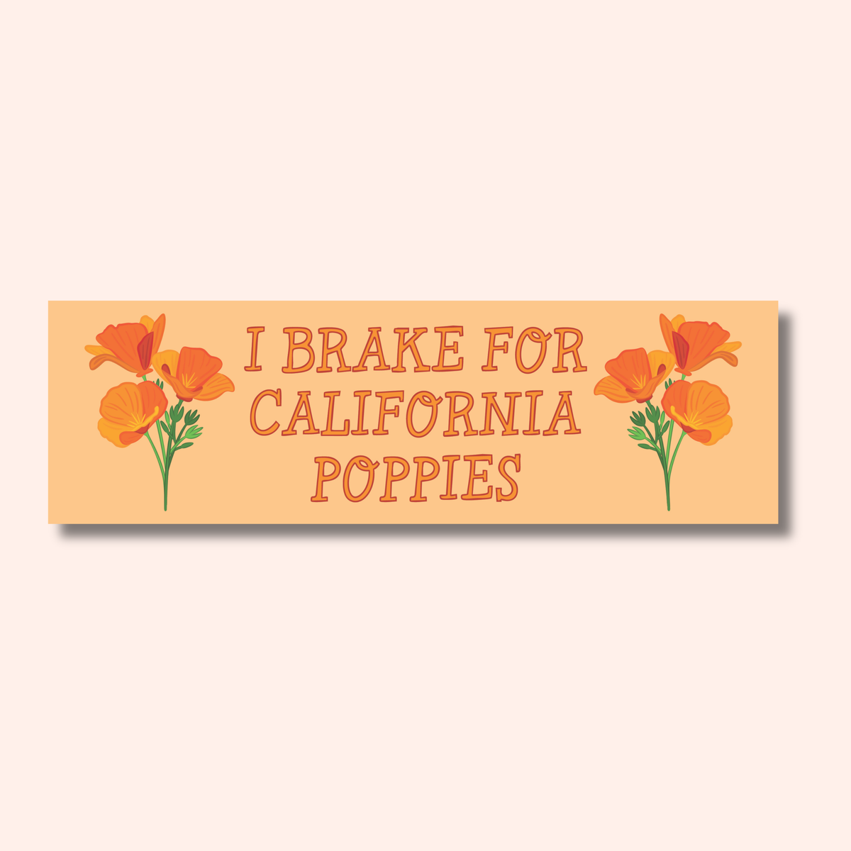 California Poppies Car Magnet