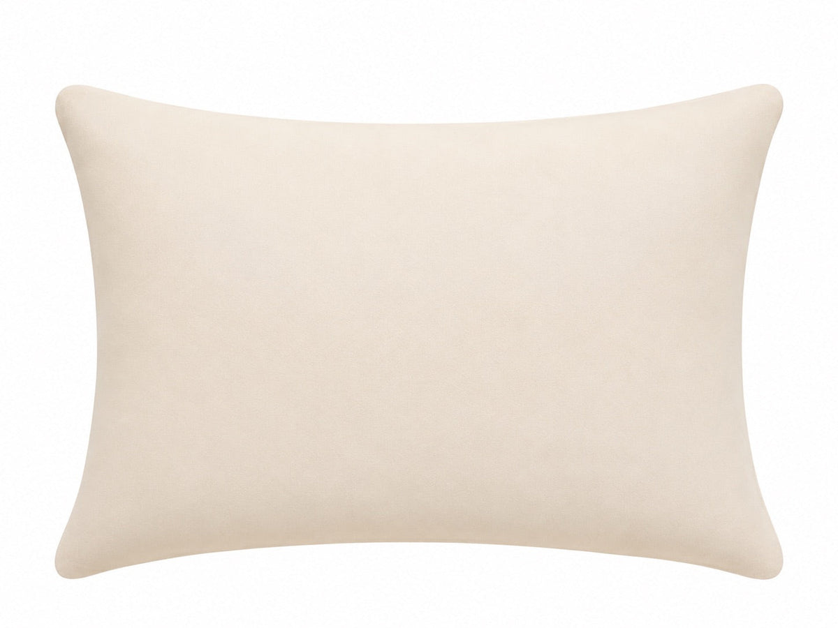 Beige solid standard pillowcase cover