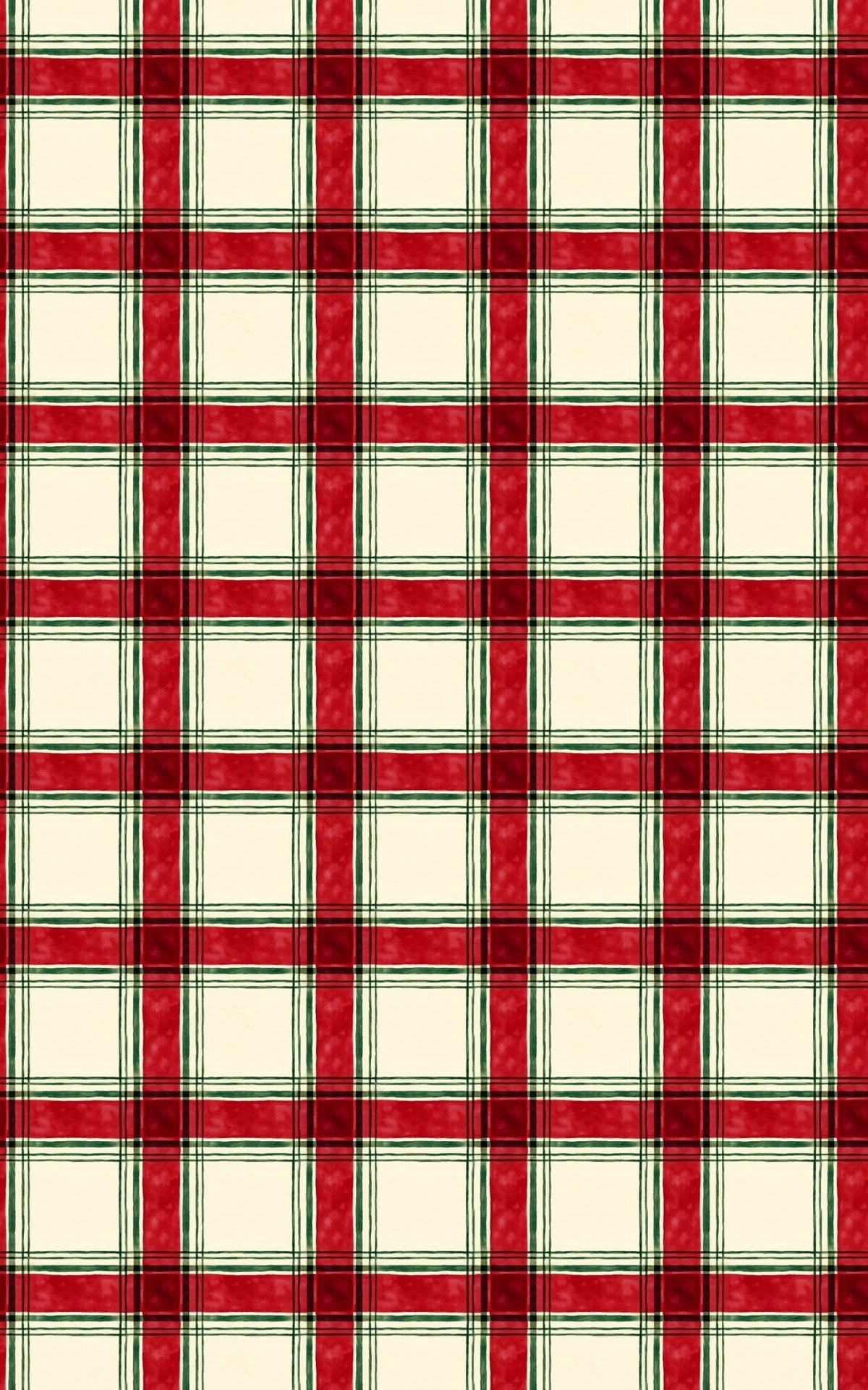 Cranberry Pines Plaid Wrapping Paper