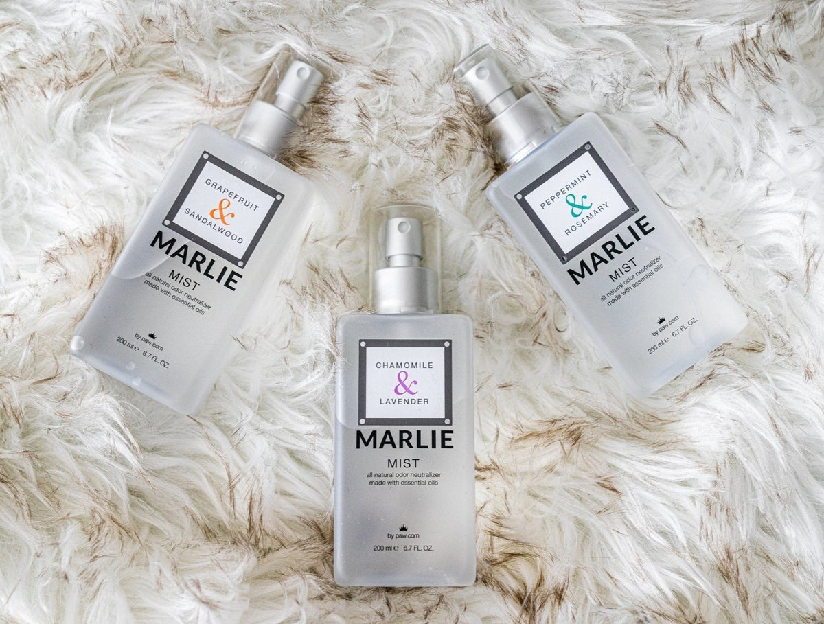 Pet odor eliminator mist spray bottles set: Marlie Mist Chamomile & Lavender