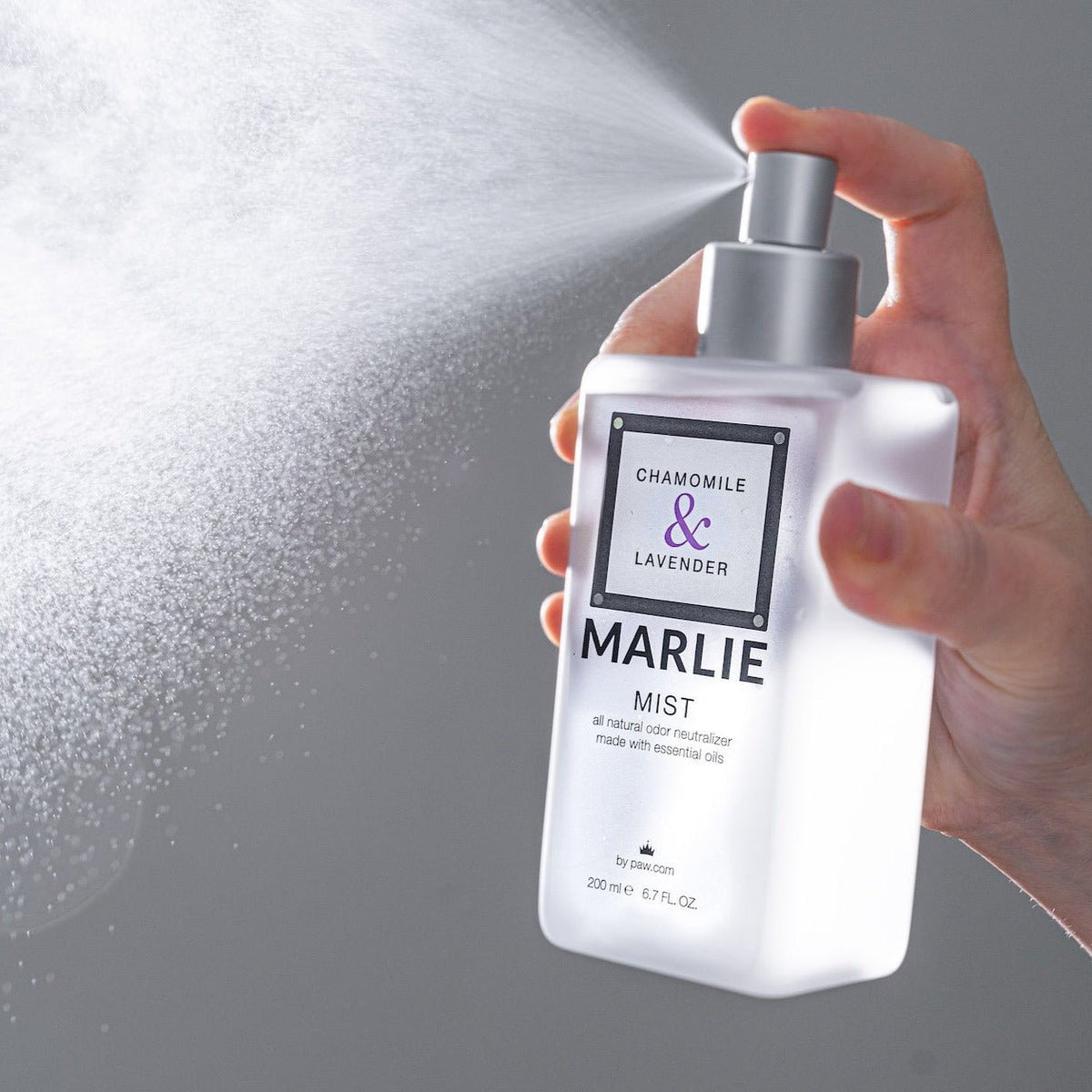 Pet odor eliminator mist spray bottle, Marlie Mist Chamomile & Lavender scent