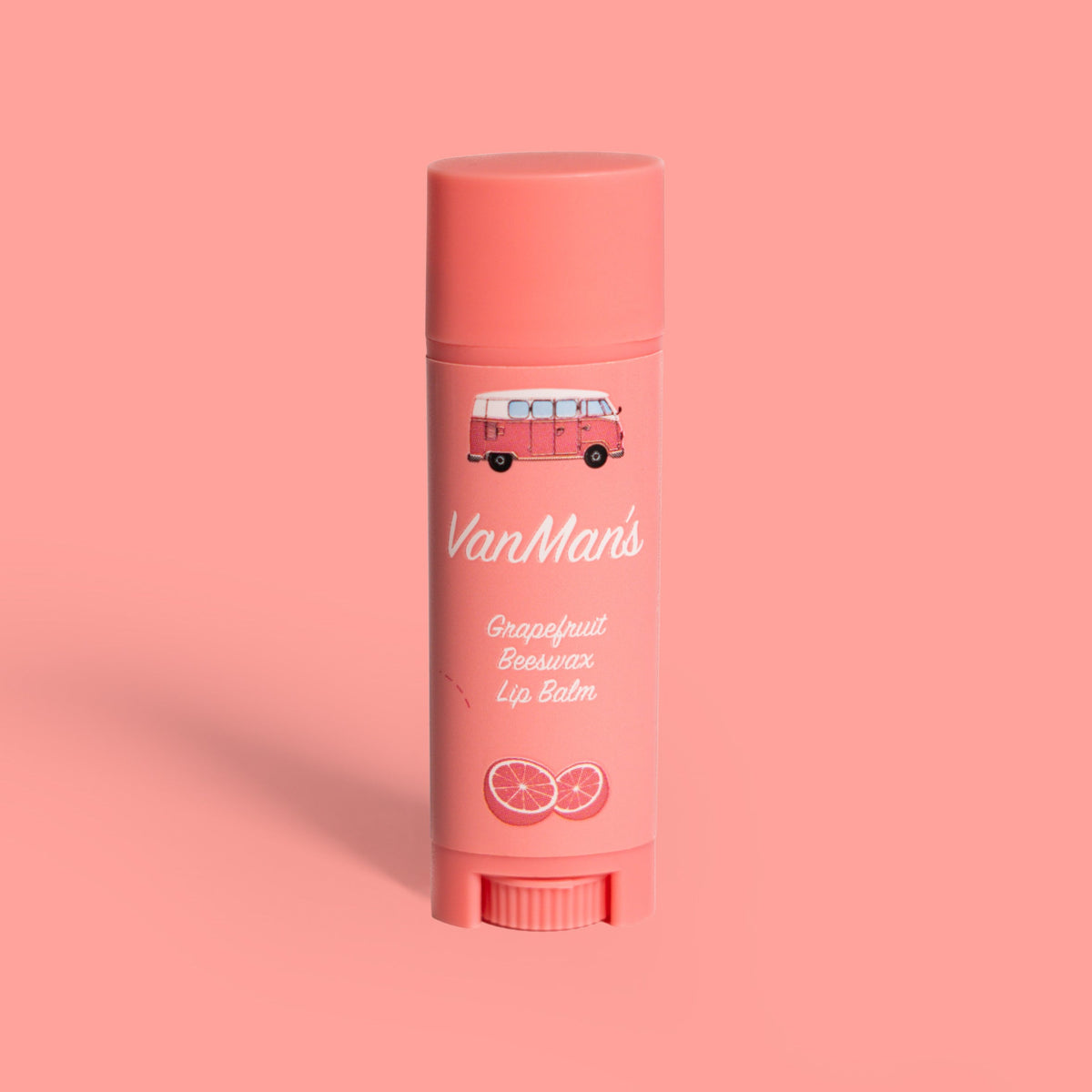 VanMan's Grapefruit beeswax lip balm tube