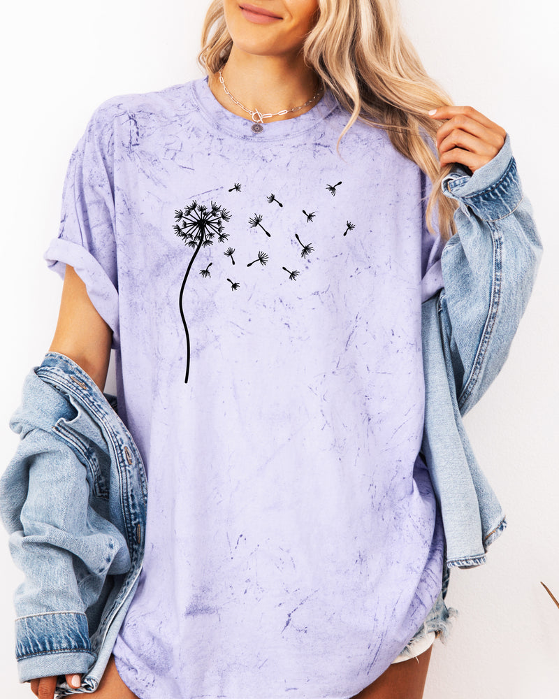 Dandelion Wishes Women's T-shirt Comfort Colors