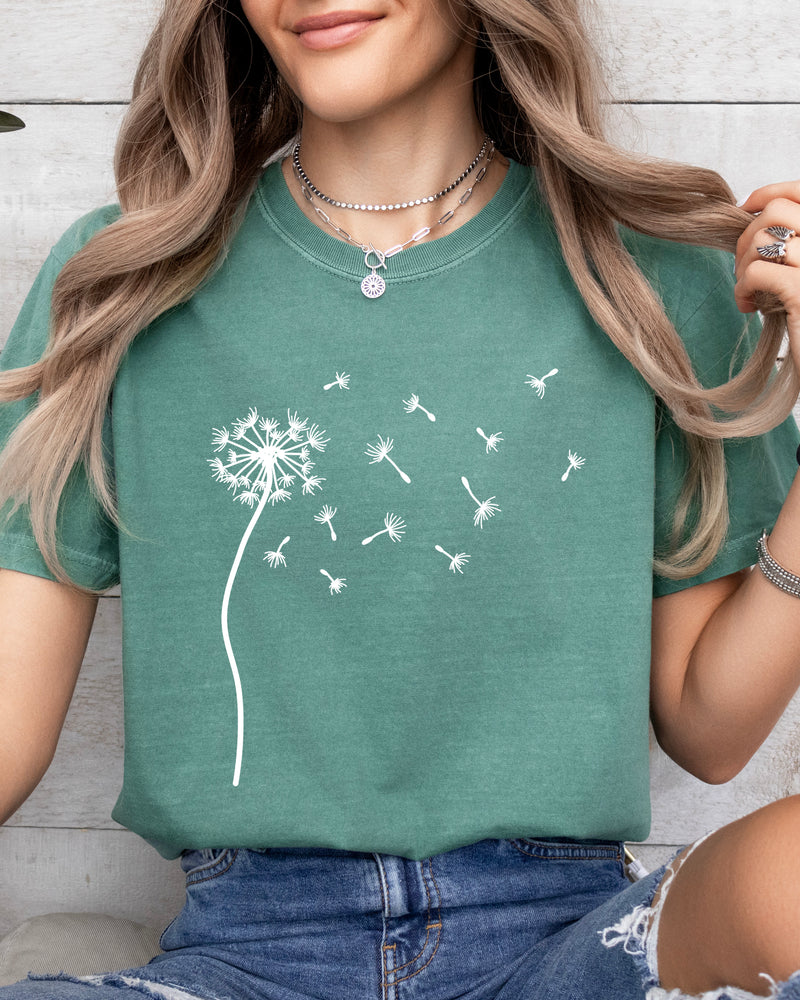 Dandelion Wishes Women's T-shirt Comfort Colors
