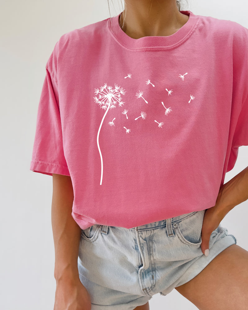 Dandelion Wishes Women's T-shirt Comfort Colors