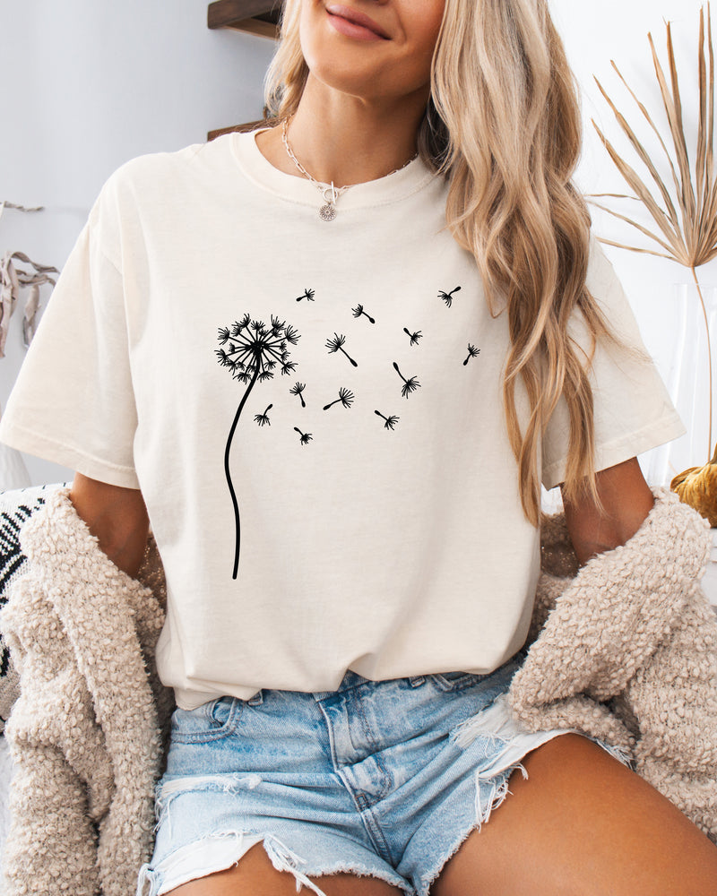 Dandelion Wishes Women's T-shirt Comfort Colors