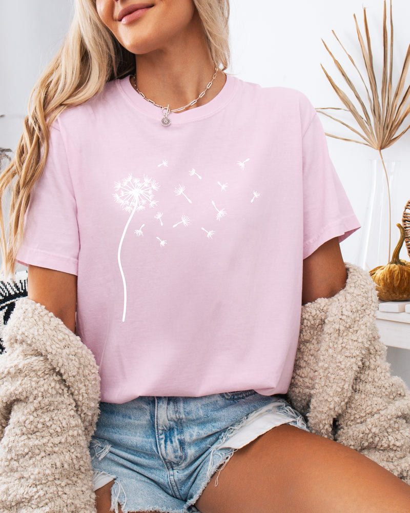 Dandelion Wishes Women's T-shirt Comfort Colors