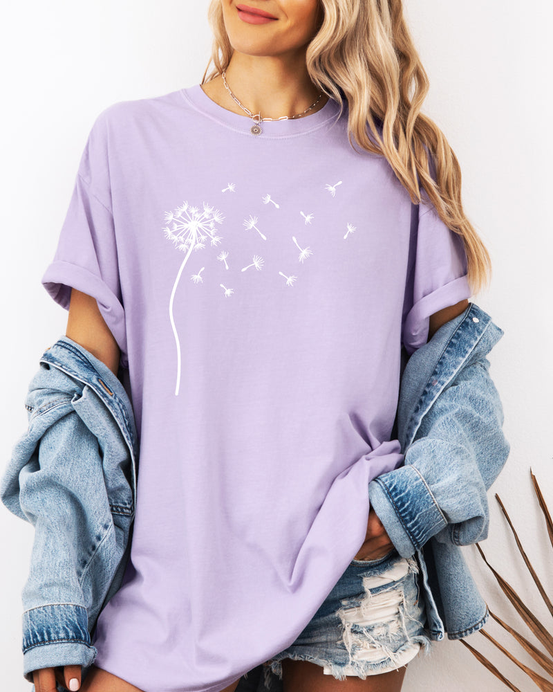 Dandelion Wishes Women's T-shirt Comfort Colors