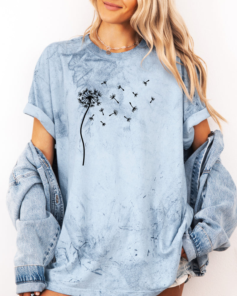 Dandelion Wishes Women's T-shirt Comfort Colors