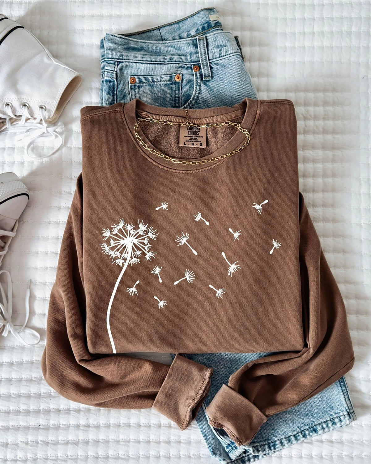 Dandelion Wishes Women's Sweatshirt Comfort Colors