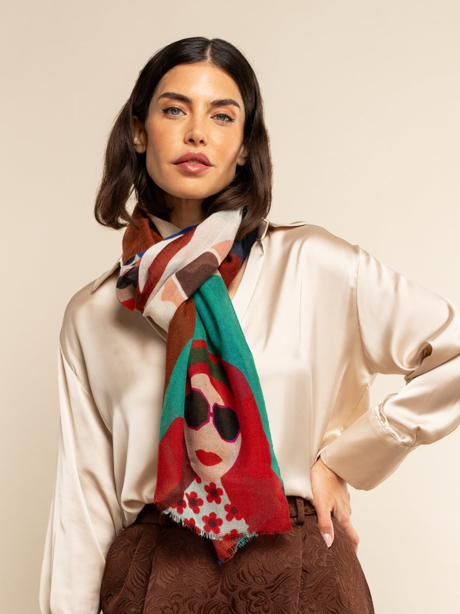 Evelina - Soft and lightweight Italian scarf from premium wool