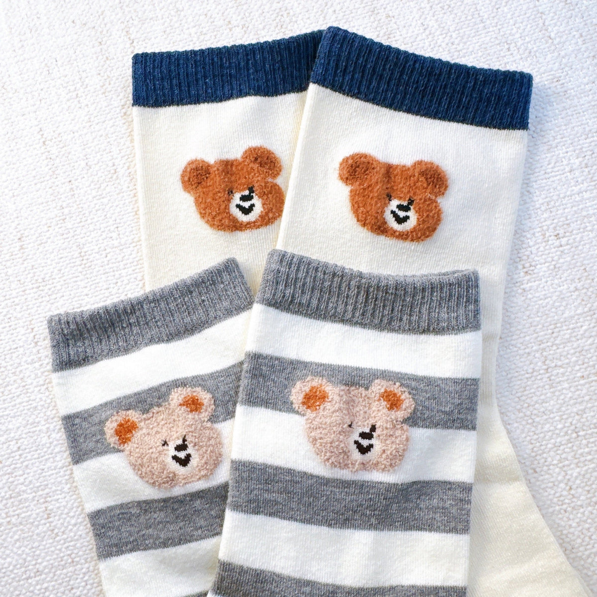 Hehe Bear Socks Set Of 2