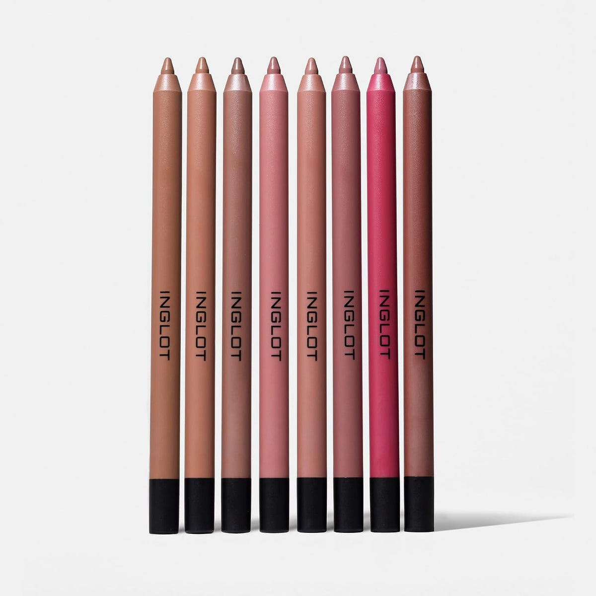 INGLOT creamy soft lip liner set of multiple shades with pointed tips